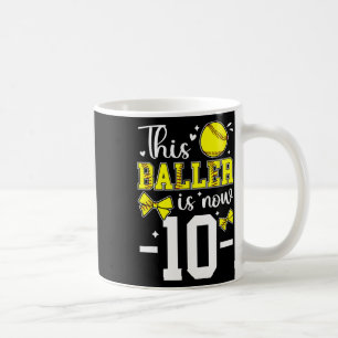10th Birthday Softll Girl Ten Year Old Softll Play Coffee Mug