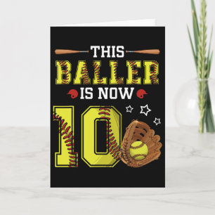 10th Birthday Softll This Ller Is Now Ten 10 Years Card