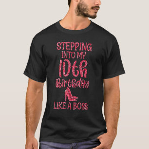 10th Birthday Stepping Into My 10th Bday Like A B T-Shirt