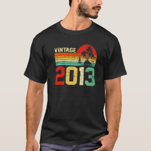10th Birthday Vintage 2013 Retro Boy Girl 10 Year T-Shirt