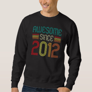 10th Birthday Vintage Awesome Since 2012 10 Years Sweatshirt