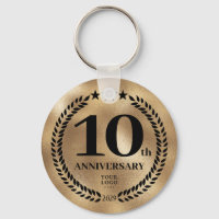10th Business Anniversary Gold Commemorative
