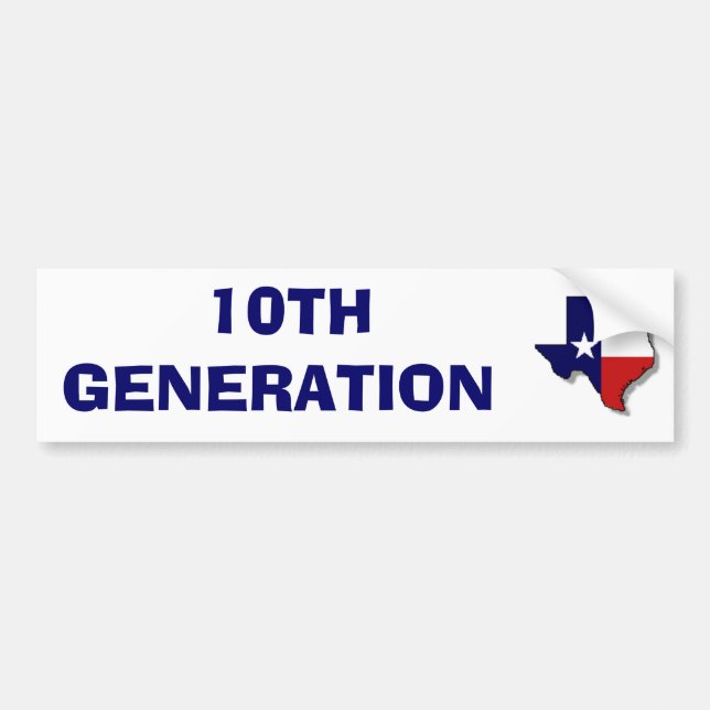 10TH GENERATION BUMPER STICKER (Front)
