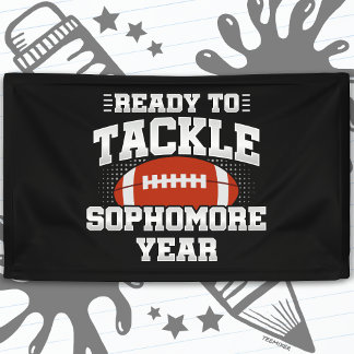 10th Grade Football Ready To Tackle Back to School Banner
