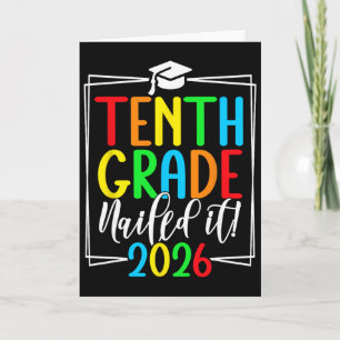 10th Grade Grad 2026 Sophomore Grad Card