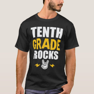 10th Grade Rocks Back To School Music Teacher St T-Shirt