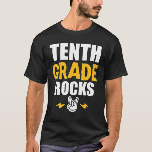10th Grade Rocks Back To School Music Teacher St T-Shirt