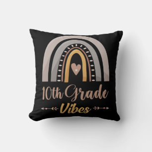 10th Grade Vibes Tenth Grade Back to School Cushion