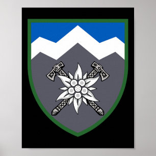 10th Mountain Ault Brigade (ukraine) Ukrainian Mil Poster