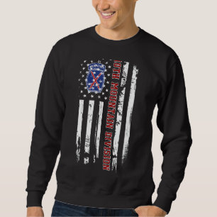 10th Mountain Division American Flag Veteran Day F Sweatshirt