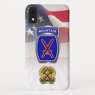 10th Mountain Division ”Climb To Glory” iPhone XR Case