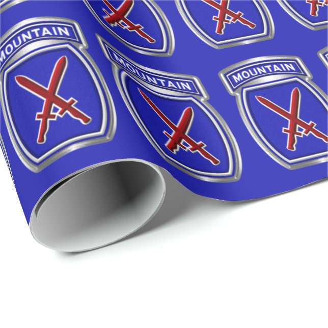 10th Mountain Division “Climb To Glory” Wrapping Paper (Roll Corner)