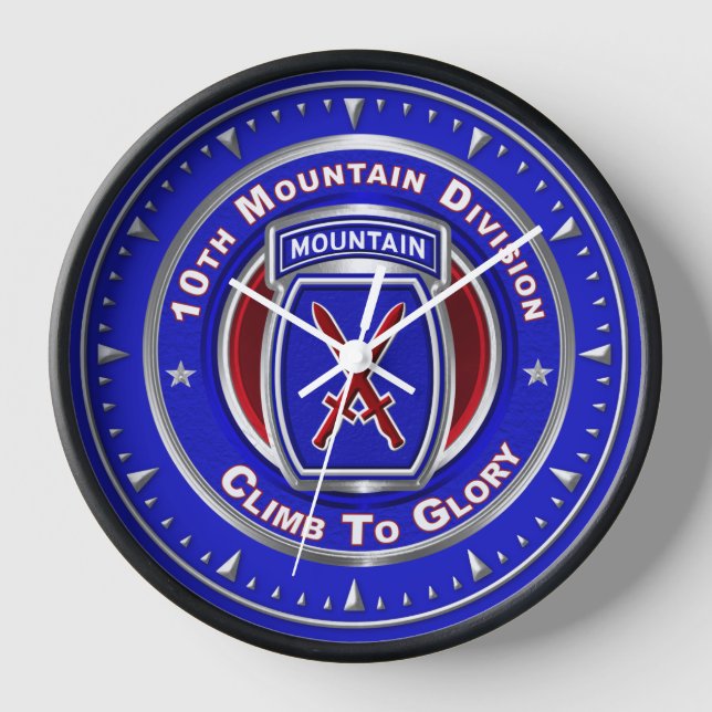 10th Mountain Division  Clock (Front)