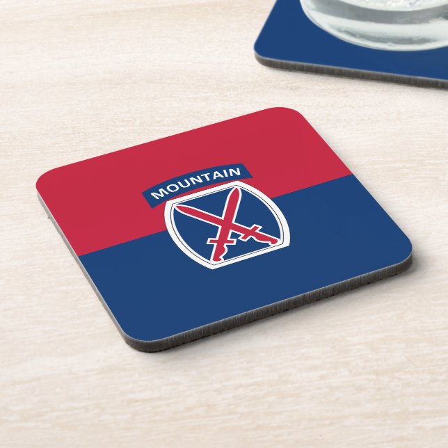 10th Mountain Division Coaster (Left Side)
