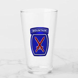 10th Mountain Division Customised Patch Glass