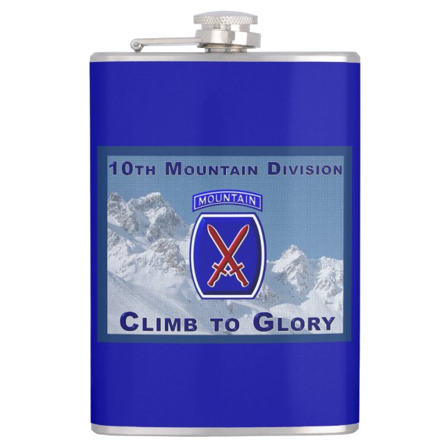 10th Mountain Division  Hip Flask (Front)