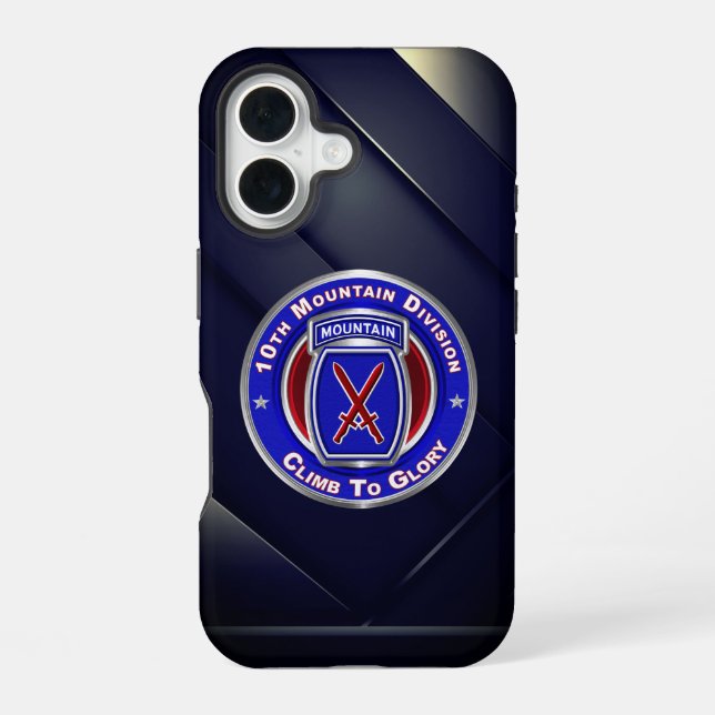 10th Mountain Division  iPhone 16 Case (Back)