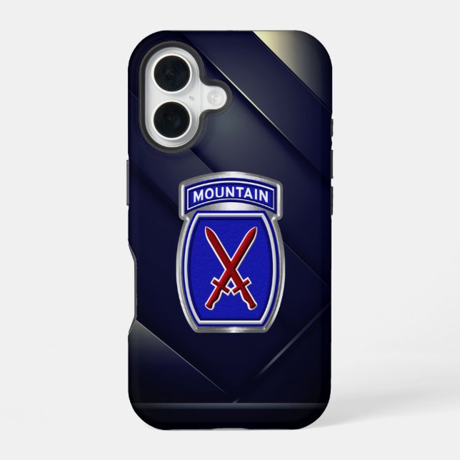 10th Mountain Division  iPhone 16 Case (Back)