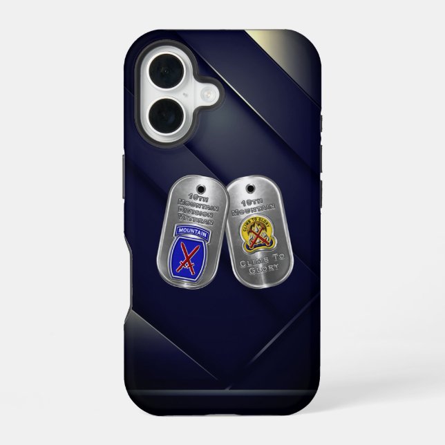 10th Mountain Division  iPhone 16 Case (Back)