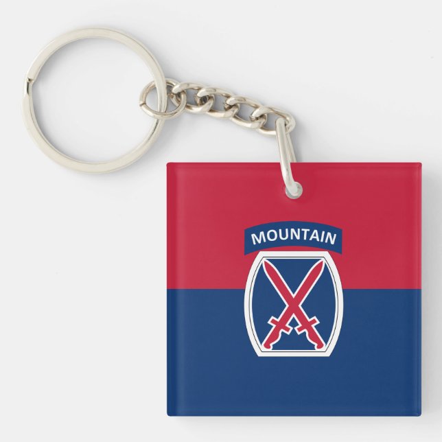 10th Mountain Division Key Ring (Front)