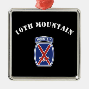 10th Mountain Division Metal Ornament