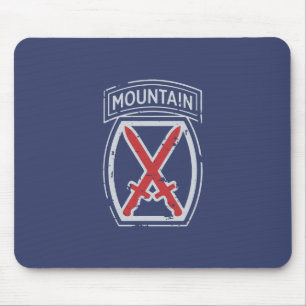 10th Mountain Division "Mountaineer" Mouse Pad