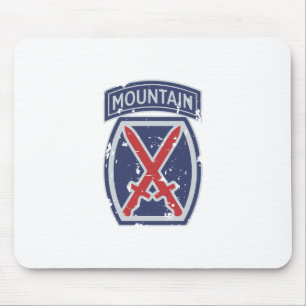 10th Mountain Division "Mountaineer" Mouse Pad