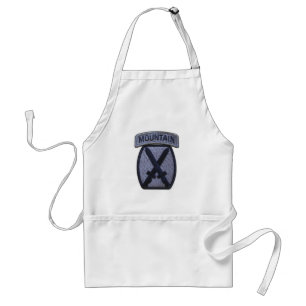 10th mountain division patch vets bbq apron