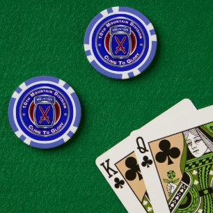 10th Mountain Division Retired Poker Chips