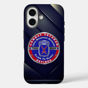 10th Mountain Division Retired Veteran  iPhone 16 Case