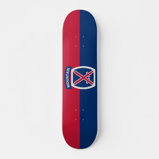 10th Mountain Division Skateboard (Front)