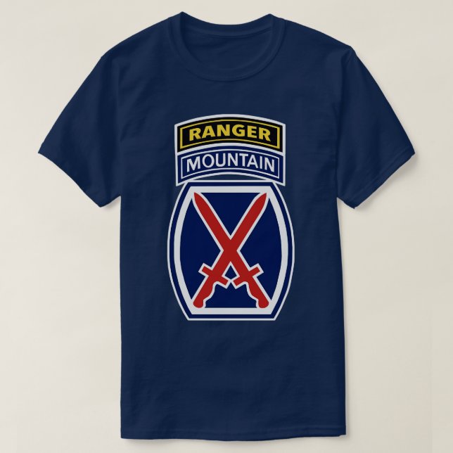 10th Mountain Division Tab T-Shirt (Design Front)