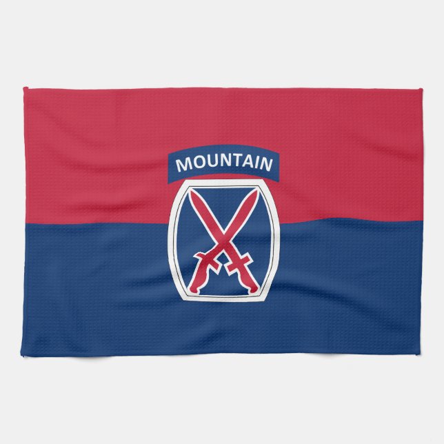 10th Mountain Division Tea Towel (Horizontal)