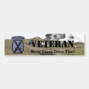 10th mountain division veterans bumper sticker