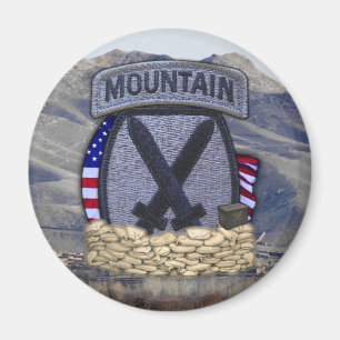 10th MTN mountain division patch veterans vets Magnet