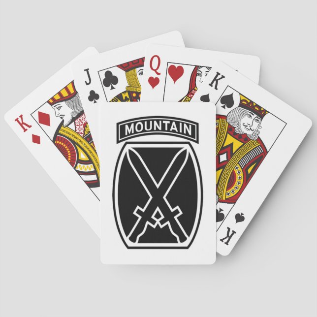 10th MTN Playing Cards (Back)