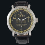 10TH Ordination Anniversary Priest PERSONALIZED  Watch<br><div class="desc">Decorative and personalised (with name and date) 10TH Ordindation Anniversary gift for an ordained Pastor,  Priest Minister Deacon etc. Includes a Bible verse,  scripture,  proverb.</div>
