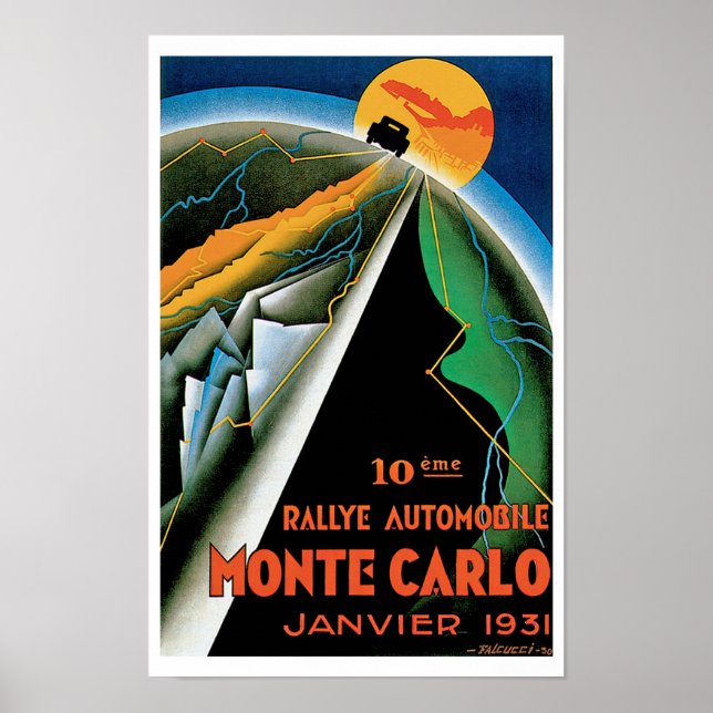 10th Rally Automobile of Monte Carlo Poster (Front)