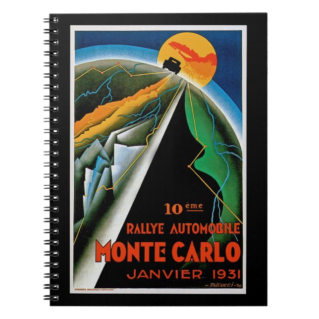 10th Rallye Automobile de Monte Carlo Notebook (Front)