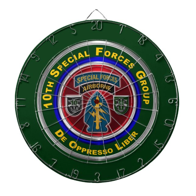 10th Special Forces Group (Airborne) Dartboard (Front)