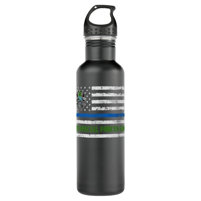 10th Special Forces Group Flag Veteran 10th SFG Da 710 Ml Water Bottle (Front)