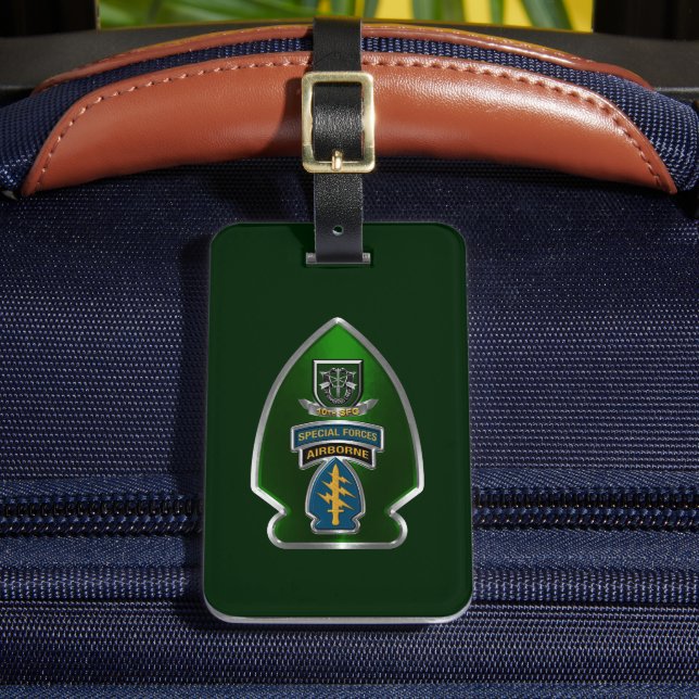10th  Special Forces Group  Luggage Tag (Front Insitu 2)