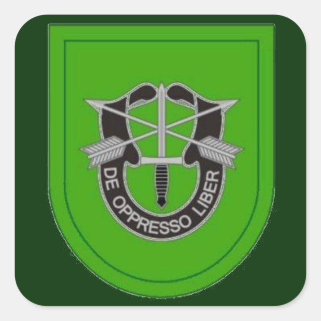 10th Special Forces Grp Flash DUI Stickers (Front)