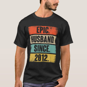 10Th Wedding Aniversary Gift For Him Epic Husband T-Shirt