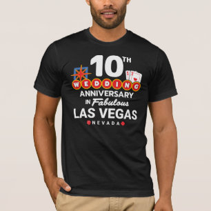 10th Wedding Anniversary Couples Las Vegas Trip T-Shirt