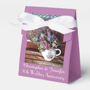 10th Wedding Anniversary Favour Box, Vintage Box