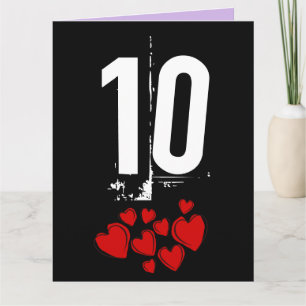 10TH WEDDING ANNIVERSARY GREETING BIG CARD