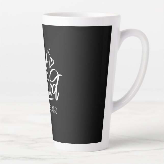 10th Wedding Anniversary Latte Mug (Right)