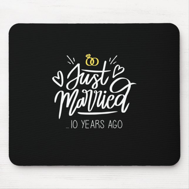 10th Wedding Anniversary Mouse Pad (Front)