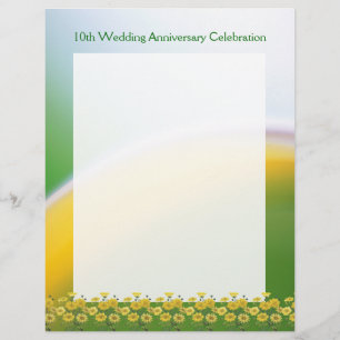 10th Wedding Anniversary Party Scrapbook Page 1